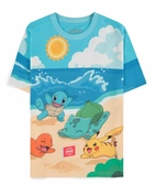 Pokemon - jour à la plage - t-shirt homme (s)