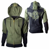 Zelda - Sweat à capuche Triforce Kaki