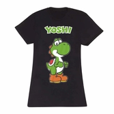 Nintendo super mario - yoshi name tag (fitted tee)