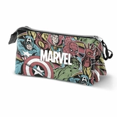 Marvel - heroes - trousse triple '23x11x7cm'