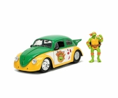 Les tortues ninjas - michelangelo & 1959 volkswagen drag beetle - 1:24