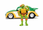 Les tortues ninjas - michelangelo & 1959 volkswagen drag beetle - 1:24