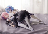 Re:zero starting life in another world statuette pvc 1/7 ram & rem 9 cm