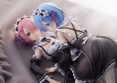 Re:zero starting life in another world statuette pvc 1/7 ram & rem 9 cm