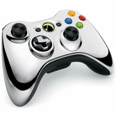 Manette sans fil argent chromé - XBOX 360