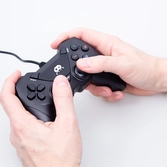 Manette filaire pour ps3 et pc- 1.8m câble - vrac sans emballage -noir