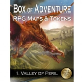 Livre plateau de jeu : box of adventure - rpg maps & tokens -1. vallée du péril