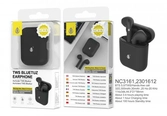 Ecouteurs bluetooth 5.0 tws purse (230mah) avec etui rechargeable (300mah) - noir - ne nc3161