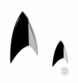 Star trek discovery réplique 1/1 starfleet black badge magnétique et pin's