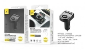 Transmetteur fm bluetooth avec micro et ecran led - 2 ports usb - 3,1a - nt7002 - noir
