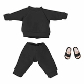 Original character accessoires pour figurines nendoroid doll outfit set: sweatshirt and sweatpants (black)
