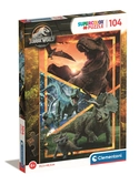 Jurassic world - dinosaures - puzzle super 104p