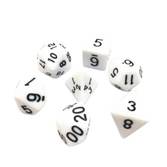 Hdo-01 lot de 7 dés – blanc