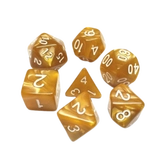 Hdp-08 lot de 7 dés – or nacré