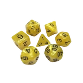 Hdp-06 - lot de 7 dés - jaunes