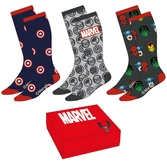 Marvel - avengers - pack de 3 paires de chaussettes (taille 40-46)