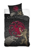 Game of thrones -parure de lit 140x200cm + coussin 60x70cm 100% cotton