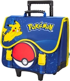 Pokemon - pikachu - sac à dos trolley 2 compa. + 1 poche '40x41x16cm'
