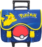 Pokemon - pikachu - sac à dos trolley 2 compa. + 1 poche '40x41x16cm'