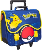 Pokemon - pikachu - sac à dos trolley 2 compa. + 1 poche '40x41x16cm'