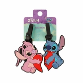 Stitch & angel - set d'etiquettes à bagages - 2 pc.
