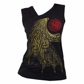 Spiral direct - house of the dragon wing logo (womens ribbed top)
