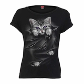 Spiral direct - bright eyes (womens fitted t-shirt)