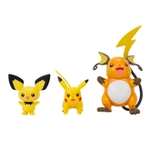 Pokemon - pichu, pikachu, raichu - multipack evolution