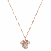 Minnie - rose gold - collier en laiton plaqué argent