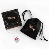 Minnie - collier anniversaire en laiton plaqué argent - avril