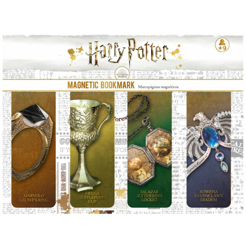 Harry potter - horcruxes - ensemble de marque-pages magnétiques