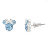 Minnie - clous d'oreilles anniversaire en laiton plaqué - mars