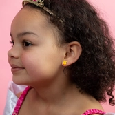 Winnie l'ourson - 3 paires de clous d'oreilles - laiton plaqué