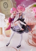 Re:zero starting life in another world statuette pvc 1/7 ram & childhood ram 23 cm