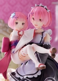 Re:zero starting life in another world statuette pvc 1/7 ram & childhood ram 23 cm