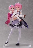 Re:zero starting life in another world statuette pvc 1/7 ram & childhood ram 23 cm