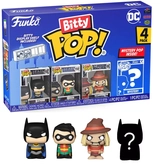 Dc pack 4 figurines bitty pop! vinyl batman 2,5 cm