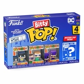 Dc pack 4 figurines bitty pop! vinyl batman adam west 2,5 cm
