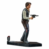 Star wars episode iv statuette premier collection 1/7 han solo 25 cm