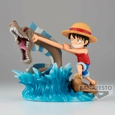 One piece - monkey.d.luffy - figurine wcf-log stories 7cm