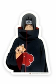 Naruto shippuden lampe murale led itachi uchiwa 40 cm