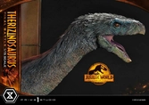 Jurassic world : le monde d'après statuette legacy museum collection 1/15 therizinosaurus final battle bonus version 55 cm