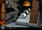 Jurassic world : le monde d'après statuette legacy museum collection 1/15 therizinosaurus final battle bonus version 55 cm