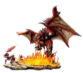 Monster hunter diorama 1/10 rathalos the fiery bundle 52 cm