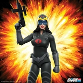 G.i. joe figurine ultimates baroness (black suit) 18 cm