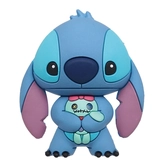 Disney - stitch avec scrump - aimant à collectionner en mousse 3d