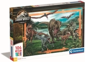 Jurassic world - dinosaures - puzzle maxi 104p