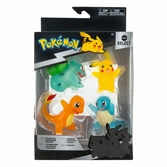 Pokémon figurine select battle bulbizarre, pikachu, carapuce, salamèche (transparent) 7,5 cm