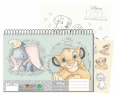 Disney - simba & dumbo - cahier de dessin + stickers 23x33 cm 40p.