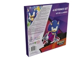Sonic - personnages - set de 4 portes-clés en caoutchou